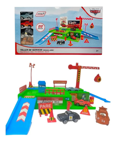 Juguete Niño Rayo Mcqueen Taller De Servicio T354414 Nuevo