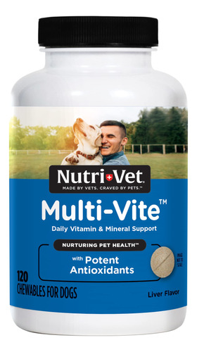 Masticables Multi-vitaminicos Para Perros Nutri-vet, Adulto