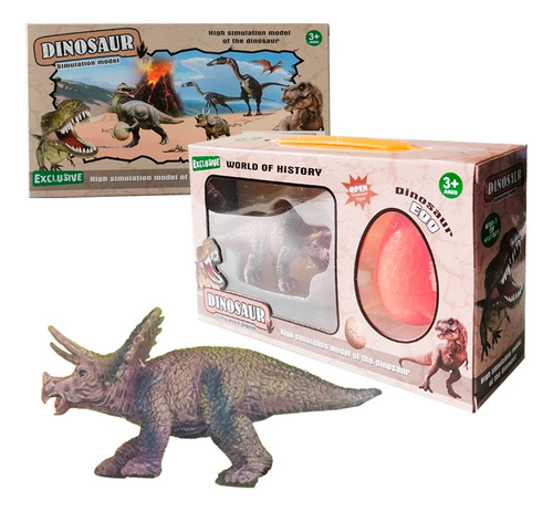 Juguete Dinosaurio Con Huevo Sorpresa - Triceratops