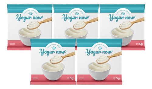  Iniciador De Yogur En Polvo Con Probióticos Yogur Now X 5un