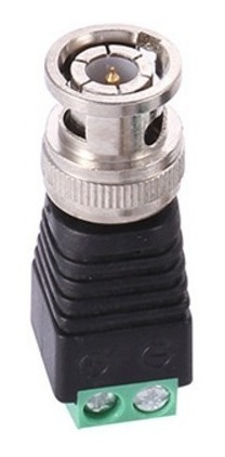 Imagen 1 de 6 de Bnc Balum Macho Conector A Coaxial Cat5 Cctv Adaptador 20 Pz