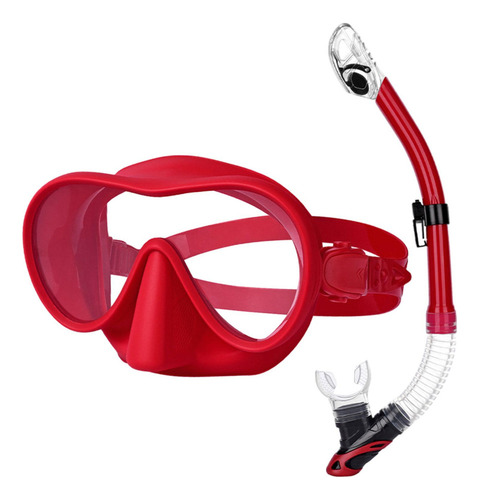 Conjunto De Snorkel Máscara De Buceo Máscara De Rojo