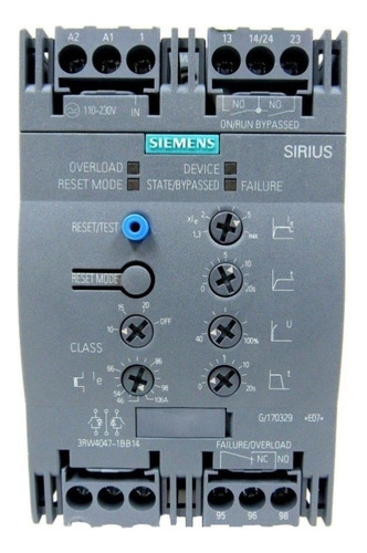 Arrancador Suave 46- 106amp 230 - 460v Siemens 3rw4047-1bb14