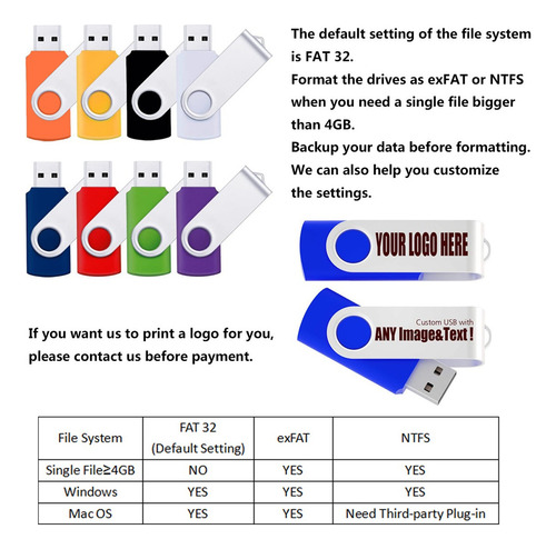 Paquete De 50 Unidades Flash Usb 2.0 De 16 Gb Al Por Mayor