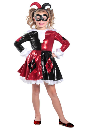 Disfraz Para Niño Harley Quinn Talla Xl Halloween