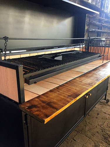 Parrilla Extra Grande 2 Mts Premium Full C/puertas