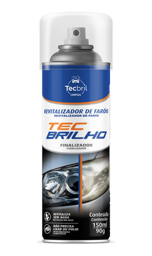 Limpador Farois Farol Carro Tecbril 150ml Tira Amarelado