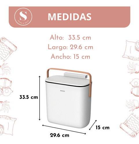 Contenedor De Basura Colgante Cocina