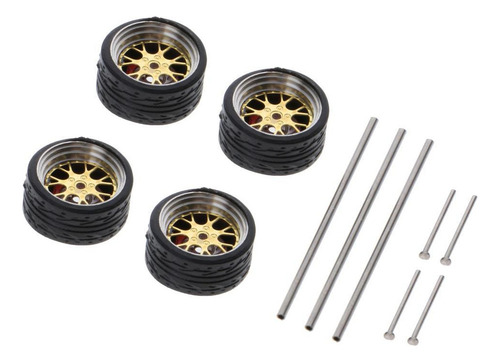 Rodas De Borracha Escala 1/64 Modelo Em Miniatura Para