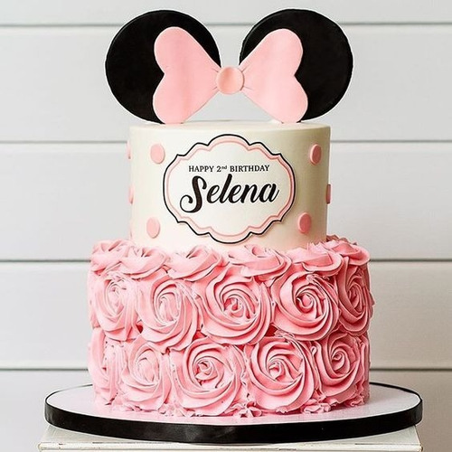 Tortas Golden Minnie Mouse Personalizadas - Pedidos Express!
