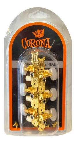 Clavijero Corona Dorado Para Guitarra Clasica Criolla
