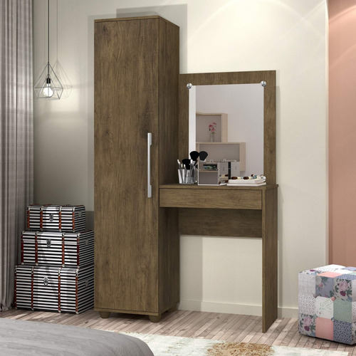 Tocador multiusos Sofia con 1 puerta J A Furniture Color Jequetiba