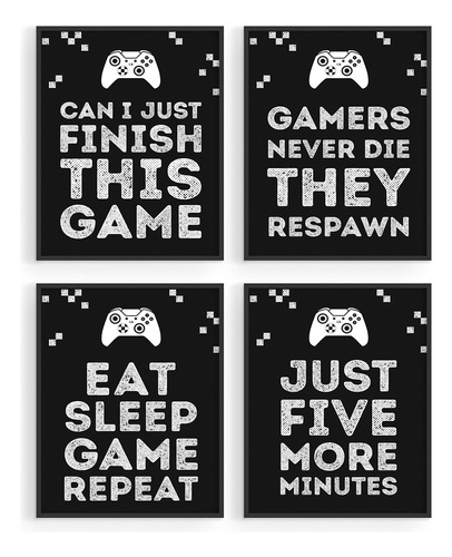 Psters De Juegos Para Decoracin De La Habitacin De Gamer, Po