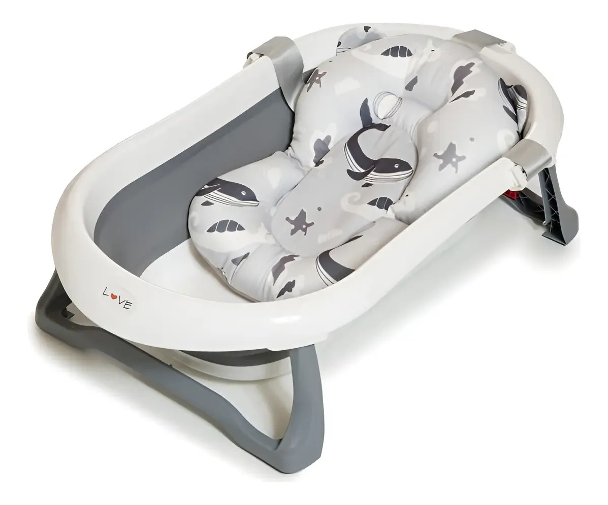 Reductor Soporte Para Bañera Love 2742 Acolchado Color Gris Ballena Lisa