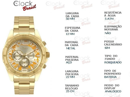 Relógio Condor Cojp25aa/4d Masculino