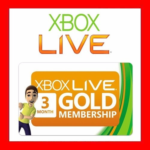 Xbox Live Gold 3 Meses Membresia Entrega Inmediata Oferta !