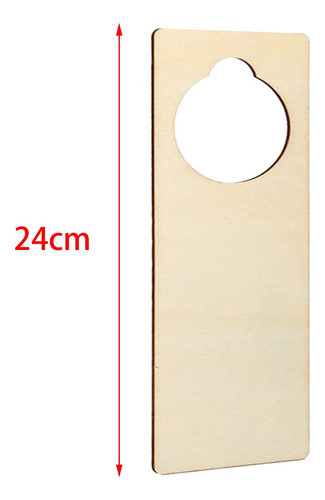 10 Piezas Perchas De Perilla De Puerta De Madera Rectángulo