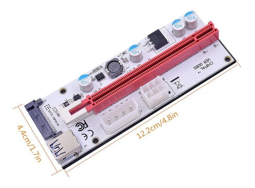 Riser Pci-e 16x A 1x - Ext X Usb 60cm - Mineria V 008s - Rig