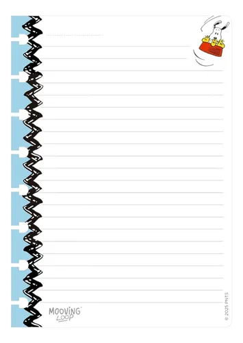 Refill Para Cuaderno Inteligente Mooving Loop A5 Snoopy
