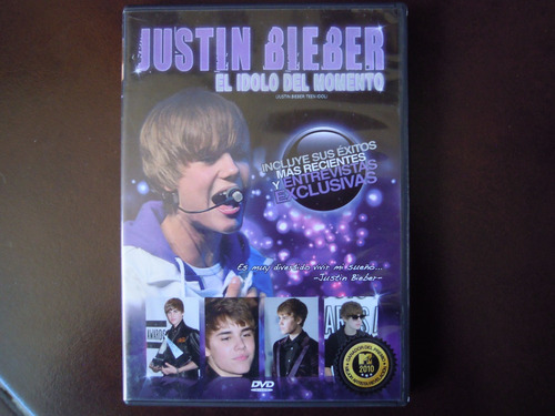 Justin Bieber Video Dvd El Idolo Del Momento (Usado)