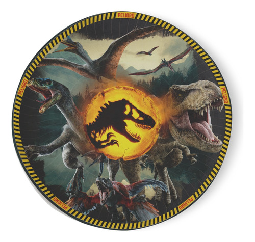 Platos Descartables Otero Jurassic World Color Jurassic World 10 Packs