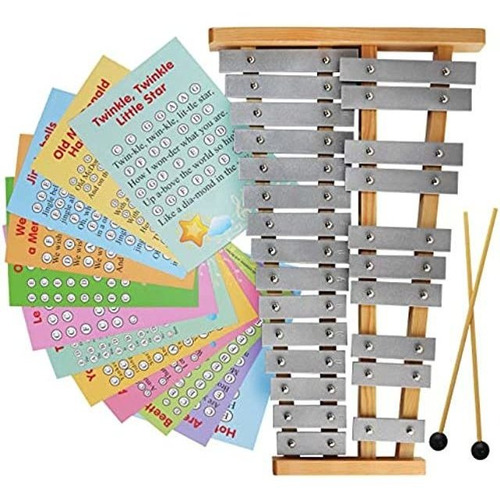 Glockenspiel 25 Note - Xilófono Metálico Cromático - Tarjet