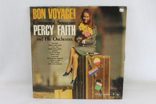 D1034 Percy Faith -- Bon Voyage , Continental Souvenirs Lp