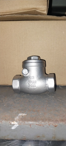 Valvula Swing Check Inoxidable Npt Calidad 316 1/2