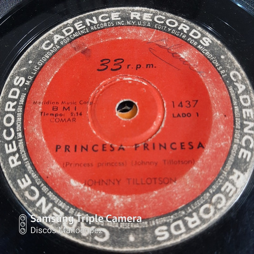 Simple Johnny Tillotson Cadence Records C15