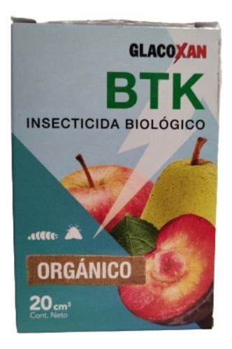 Insecticida Biológico Bacillus, Larvicida Glacoxan Btk 20cc 