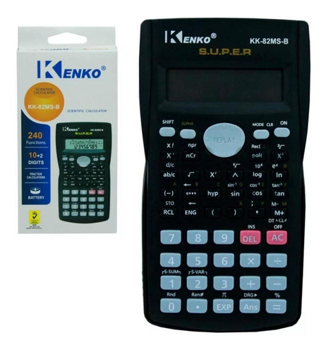 Calculadora Científica Kenko Kk-82ms 240 Funções