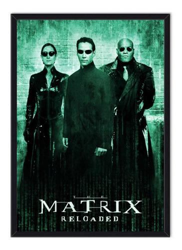 Cuadro Enmarcado - Póster Matrix Recargado