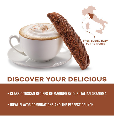 Galletas Italianas De Triple Chocolate Biscotti 2 Cajas
