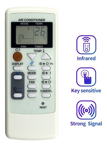 Reemplace El Control Remoto Crmc-a751jbez A/c Para Sharp Air