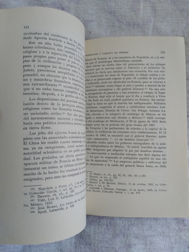 Libro Maximiliano Y Carlota En México, José C. Valadés (Usado)