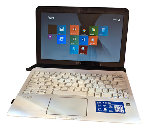 Netbook Sony Vaio Sve111b11l 500gb 2gb - (leia A Descrição) Branco (Usado)
