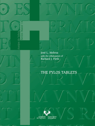 The Pylos Tablets, De Melena Jimenez, Jose Luis. Editorial Universidad Del Pais Vasco, Tapa Blanda En Inglés