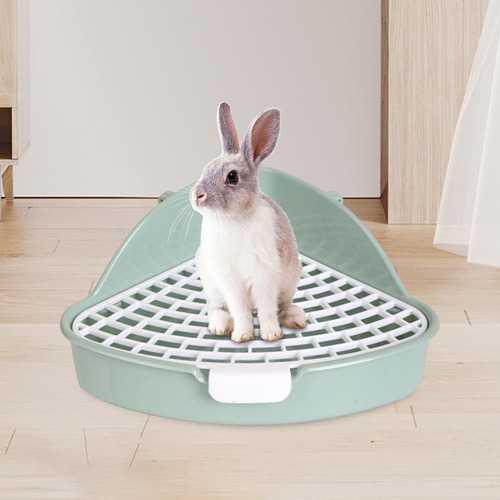 - Caja De Arena Para Conejos Pequeña Para Esquina De Verde