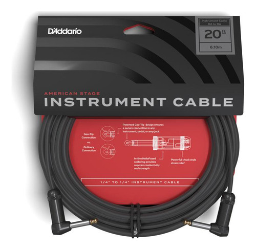 Cabo Instrumentos 6,09m Daddario Pw-amsgrr-20