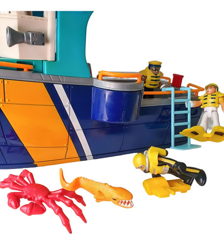 Imaginext Barco Pesca Mortal Mattel Fundo Mar Fischer Price (Usado)