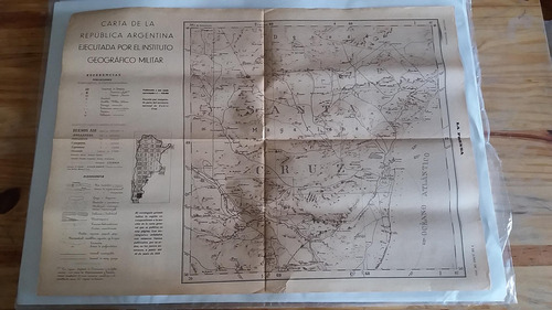 Mapa Inst.geog.militar Diario La Prensa 6 Junio 1933