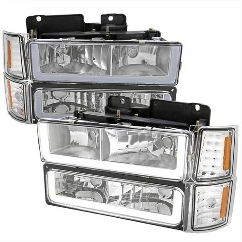 Farol Silverado Led 2000 2001 Cristal