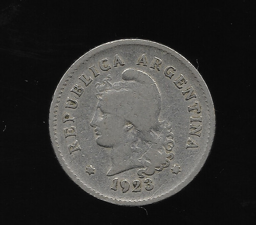Ltc620. Moneda Nacional De 10 Centavos De 1923.