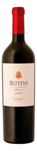 Vino Tinto Rutini Single Vineyard Altamira Malbec 750 Ml