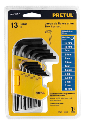 Llaves Allen Mm 13 Pz Pretul 21857