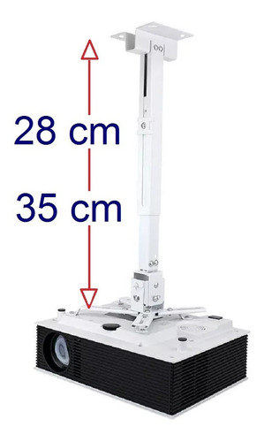 Rack Proyector Techo - Altura Regulable 28 A 35cm