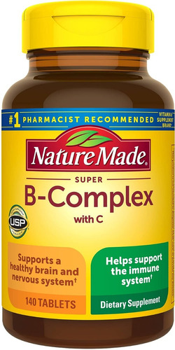 Complejo Super B Con Vitamina C Nature Made 140 Tabletas