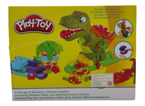 Imagen 2 de 2 de Play Toy De Dinosaurio Plastidedo Para Niños