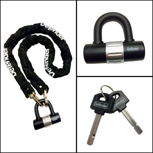 Cadena De Seguridad Blindada Chain Lock Defénder