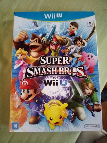Super Smash Bros Wii U Midia Fisica Edição Nacional Com Luva